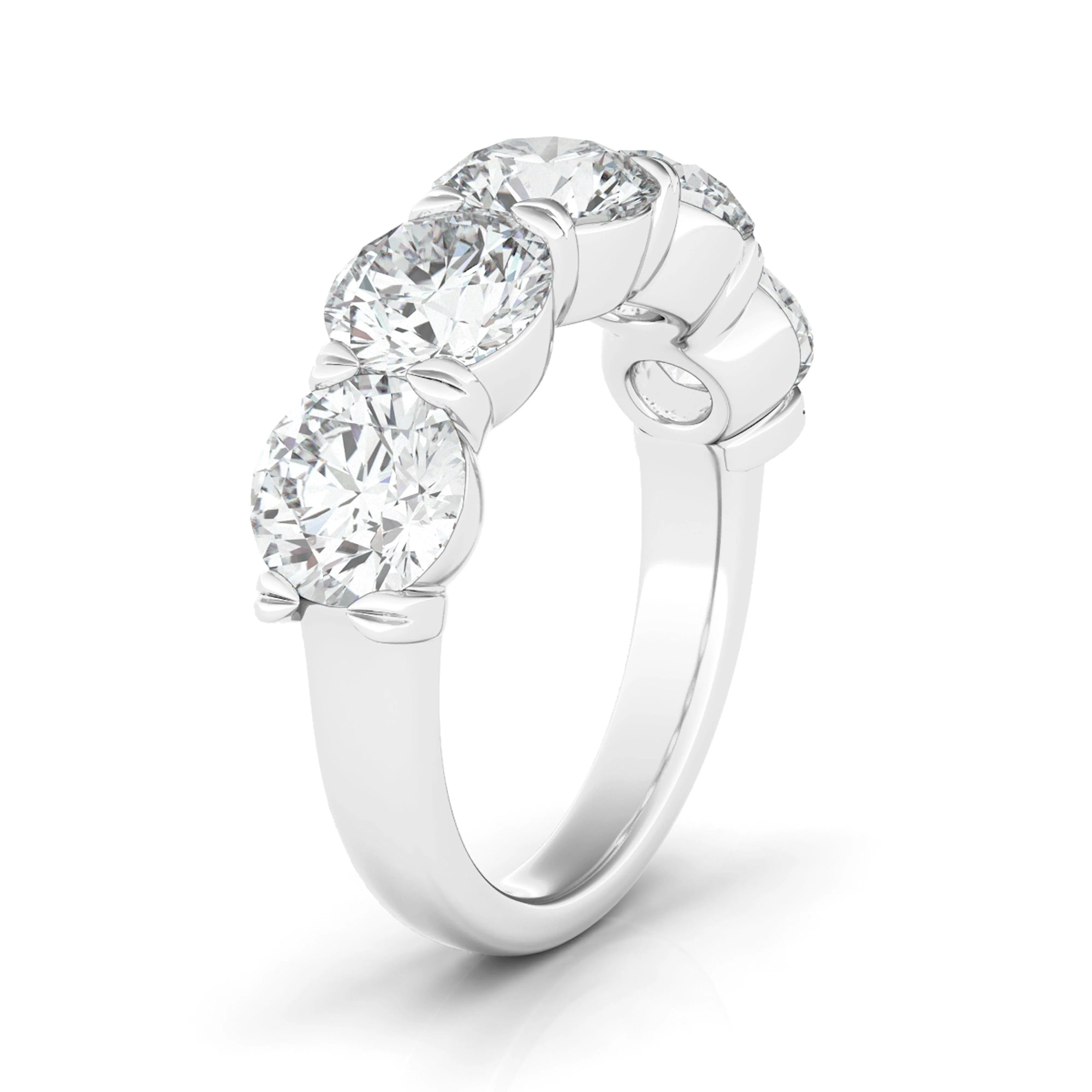 5 Stone Diamond Anniversary Band