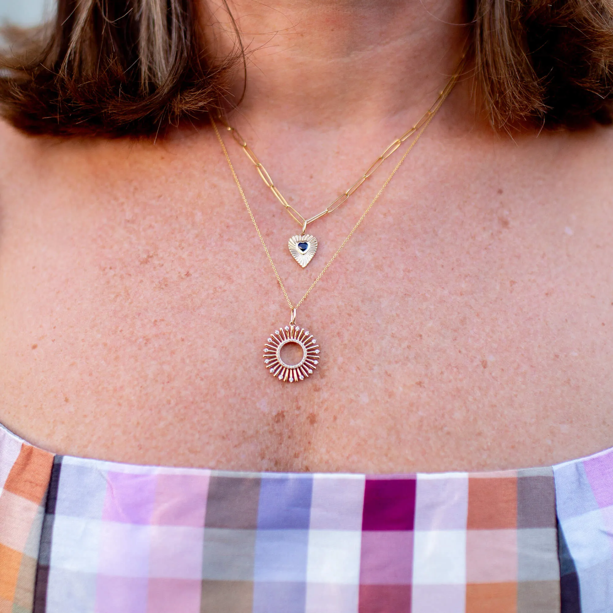 Liz Adams x DRD Sapphire Heart Charm
