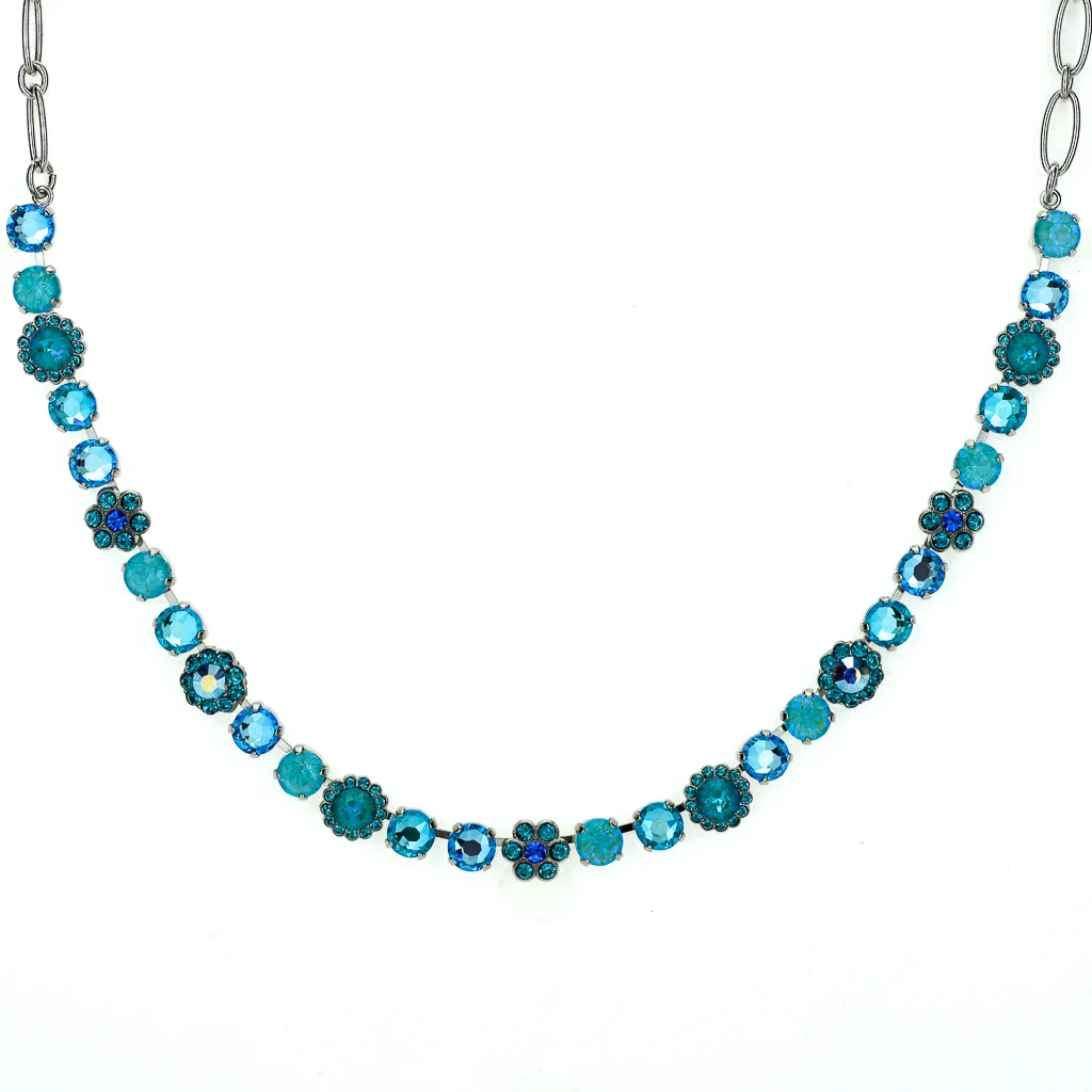 Medium Blossom Necklace in "Tranquil" - Rhodium