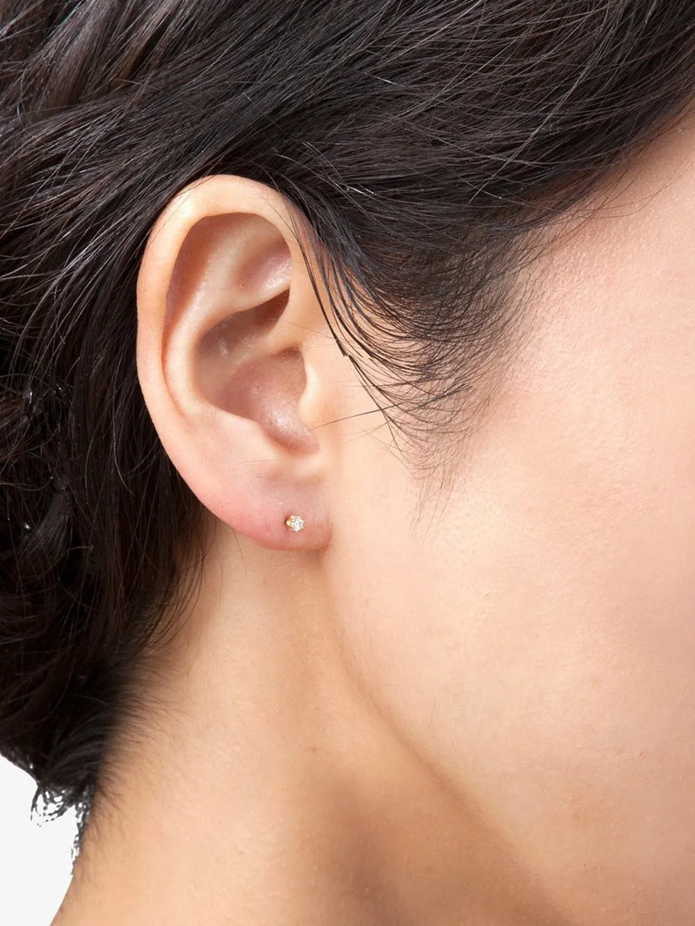 Satomi Kawakita Baby White Diamond Studs