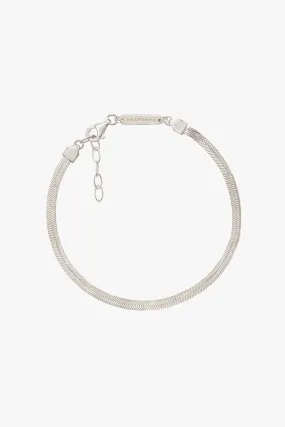 Snake chain bracelet silver