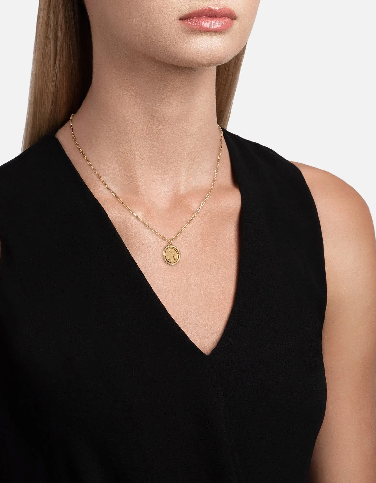 Test of Time Cable Chain Necklace, Gold Vermeil/Sapphires